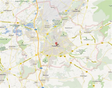 Postshop Paderborn Map .